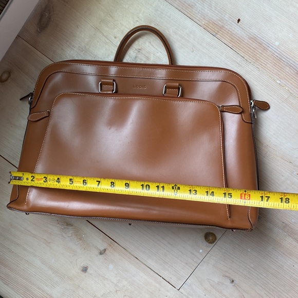 Lodiis Audrey Brera Brief Computer Comp Toffee leather! - Picture 10 of 10